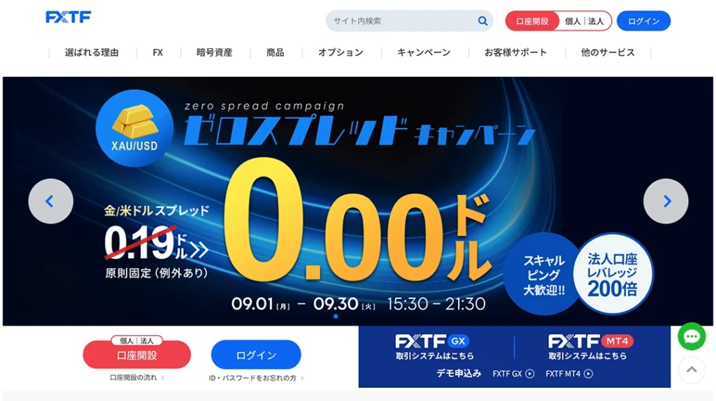 ゴールデンウェイ・ジャパン（FXTF）